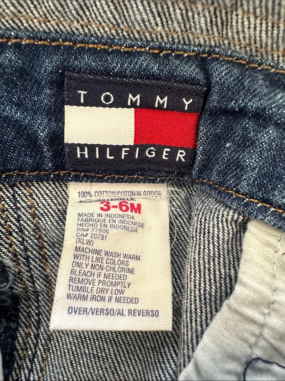 Tommy Hilfiger Blue Denim Kids Overalls